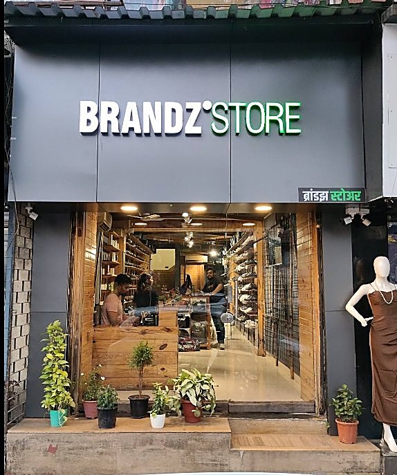 Brandz Store storefront signage in Vasai West